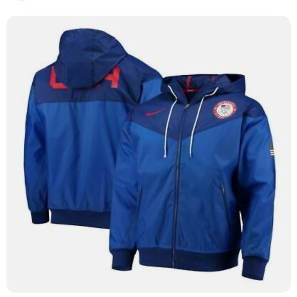 NIKE Team USA Windrunner Woven Hooded Jacket men’s large - Picture 3 of 6